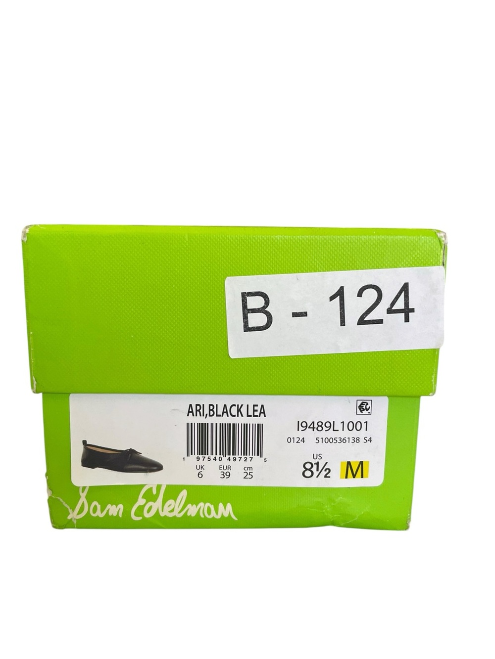 Sam Edelman Ari Black Leather Ballet Flats Bow Tie Detail Size 8 1/2 NWT - Picture 12 of 12